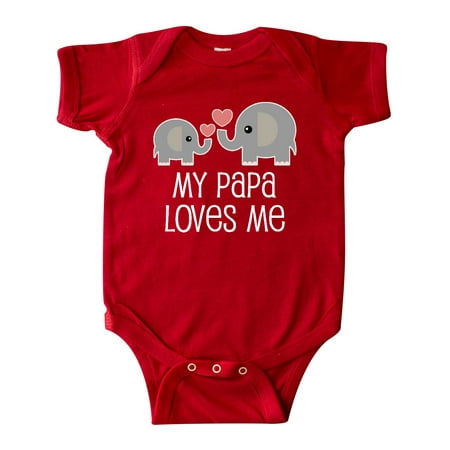 

Inktastic My Papa Grandpa Loves Me Gift Baby Boy or Baby Girl Bodysuit