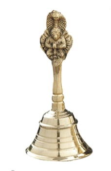 Global Desi Pooja Puja Bell Brass 4.25 Inch 