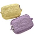thumbnail image 4 of ZHAOCHENG Bolsas para cosméticos, bolsa de maquillaje de algodón, bolso grande para mujer, bolsa acolchada, bolsa de viaje para guardar artículos de tocador, organizador de brochas de maquillaje para, 4 of 4