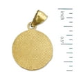 thumbnail image 2 of 14K Gold 15MM Saint Christopher Medal Protect Us Charm, 2 of 5