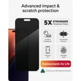 thumbnail image 3 of Privacy 360 Screen Protector for iPhone 16 Pro Max – 4-Way Privacy, Ultra-Strong Tempered Glass, 5X Stronger, 3 of 6