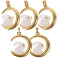 thumbnail image 1 of 5pcs Lovely Rabbit Charms Pendants Easter Bunny Charms Jewelry Pendants, 1 of 8
