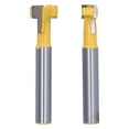 thumbnail image 3 of Fresa, 2 piezas, vástago de 1/4, cuchillo para carpintería, fresa para carpintería, verdadera excelencia, 3 of 8