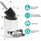 thumbnail image 5 of Toilet Brush Silicone with Holder Wall Mount & Standing Toilet Brush Set Stainless Steel Long Handled Toilet Brush and Quick Dry Holder Set for Bathro, 5 of 5