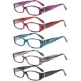 thumbnail image 1 of Eyekepper 5-Pack Spring Temple Readers Include Reading Glasses Computer Glasses with Genuine Austrian Crystals Women, 1 of 8
