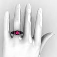 thumbnail image 5 of Gothic Skull Ring With Ruby Gemstones Sterling Silver Copper Jewelry For Women Statement Fashion Accessory Wedding, 5 of 7