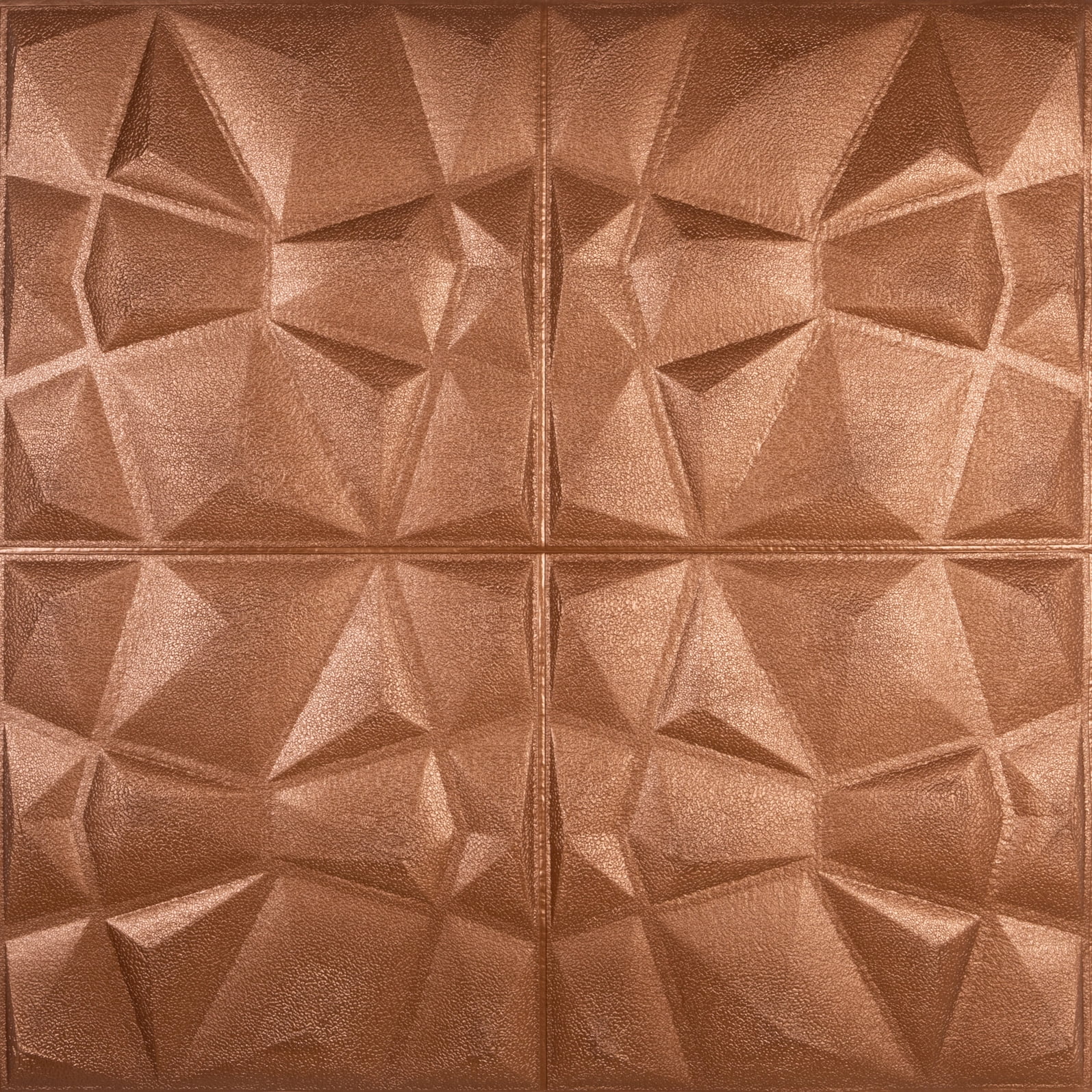 Dundee Deco S Copper Bronze Diamond 3d Wall Panel Peel And Stick Wall Sticker Self Adhesive