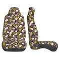 thumbnail image 3 of Yiaed Flowers Daisy Print Car Seat Covers,Universal Auto Seats Protector Fits for Car,SUV Sedan,Truck,Automotive Seat Covers & Accessories(Two packs), 3 of 7