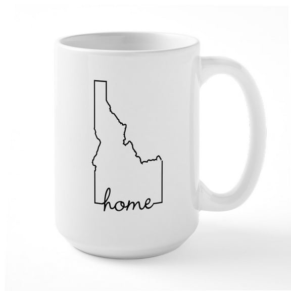 CafePress - Idaho Home - 15 oz Ceramic Large White Novelty Mug