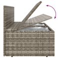 thumbnail image 5 of vidaXL 9 Piece Garden Lounge Set with Cushions Grey Poly Rattan, 5 of 5