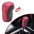 thumbnail image 1 of Cubierta de pomo de cambio de marcha antideslizante Unique Bargains para Mazda CX-5 2013-2014, negro y rojo, cuero sintético, 1 of 7
