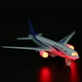 thumbnail image 1 of Tebru Alloy Electronic Airplane Mini Pull-Back Aircraft W/ Light Music Birthday, 1 of 8