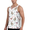 thumbnail image 2 of Gaeub Funny Chicken Men's Athletic Tank Top, Workout Sleeveless Shirts, Running Tank Tops for Gym, Running, Training - Small, 2 of 9