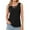 Black, variant on Nlife Women Criss Cross V Neck Sleeveless Cami Top