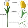 thumbnail image 5 of 10PCS Tulips Artificial Flowers Real Touch Fake Tulips Fake Flowers for Decoration 13.5" Faux Tulips Faux Flowers Bulk Artificial Tulips Flowers for Vase Centerpieces Home Wedding Bouquet, 5 of 7