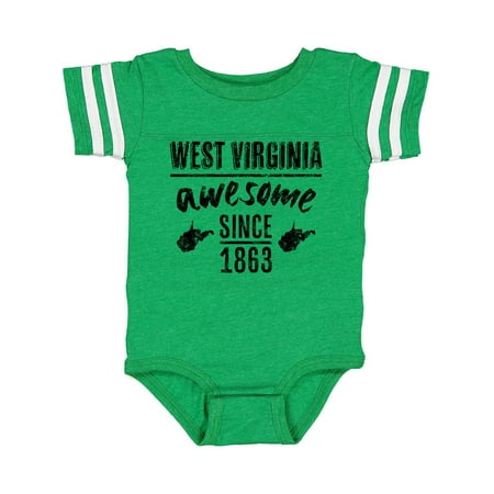 

Inktastic West Virginia Awesome Since 1863 Gift Baby Boy or Baby Girl Bodysuit