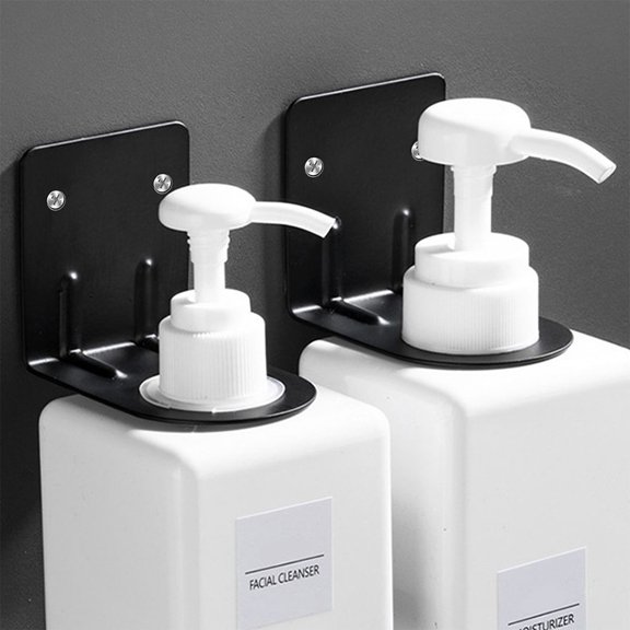 Wall Mounted Stainless Steel Shower Gel Bottle Holder for Bathroom Organization