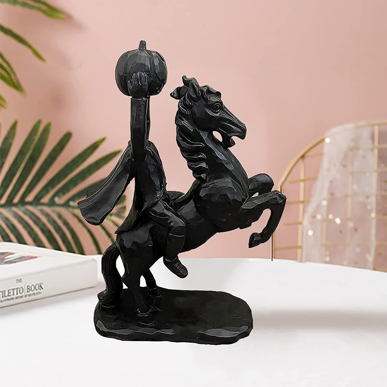 pgeraug statue headless horseman statue resin, headless horseman decor ...