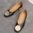 thumbnail image 1 of TOWED22 Ballerines pour Femmes, Chaussures Plates pour Femmes Chaussures Habillées Ballerines à Bout Rond Ballerines Confortables en Crochet Dentelle Talon Bas, Noir, 1 of 5