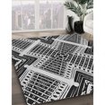 thumbnail image 3 of Ahgly Company Machine Washable Indoor Rectangle Transitional Charcoal Black Area Rugs, 8' x 10', 3 of 7