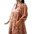 thumbnail image 2 of Coduop Summer Dresses for Women Boho Maxi Dress Ruffle Floral Flowy Beach Sundress, 2 of 9