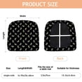 thumbnail image 3 of Black Cartoon Unicorn Pattern Seat Covers for Dining Room Chairs Set Of 4,Stretch Printed Washable Chair Seat Cover with Elastic Ties and Button,Removable Waterproof Couch Cushion Covers, 3 of 6