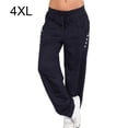 thumbnail image 1 of Minnieouse Pantalones Pantalones deportivos sueltos Pierna recta Pantalones deportivos sueltos Pantalones de chándal casuales para mujer Prendas para la parte inferior del cuerpo azul oscuro 4XL Minnieouse AP002164-31, 1 of 6