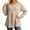 AB362 Beige, variant on Tisuna Long Sleeve T-Shirts For Women Lightweight Solid Color Crewneck Tops Ladies Work Office Tees Size Xxl