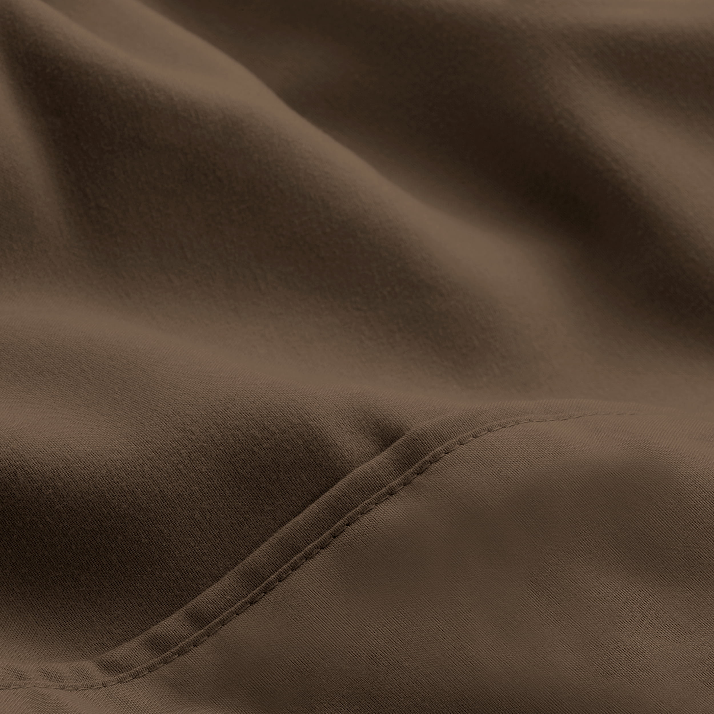 Bare Home Microfiber 5-Piece Cocoa and Cocoa Bed in a Bag, Twin XL