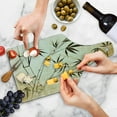 thumbnail image 3 of Bamboo Print Cutting Board, Gradient Bamboo Leaves Flexibility Complex Root Structure Stable Travelers, Tempered Glass Cutting and Serving Board, Wine Bottle Shape, Brown Cream, by Ambesonne, 3 of 4