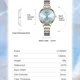thumbnail image 5 of Reloj de cuarzo inoxidable Curren Diamond Fashion, color de fondo plateado y rosa, 5 of 8