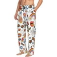 thumbnail image 2 of Peace Symbol Mushroom Hippie Men'S Pajama Pants Soft Sleep Lounge Pants Pjs Bottoms With Pockets Medium, 2 of 6