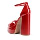 thumbnail image 2 of Sandalia DREAM PAIRS SDHS2324W Roja con Tacón de 14 cm y Plataforma, 2 of 5