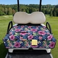 thumbnail image 2 of Psesaysky Golf Cart Seat Covers Purple Tropical Hibiscus Flower Golf Cart Seat Blanket with 4 Pockets and Handle, Non-slip Universal Fit for EZGO, Yamaha, Club Car and Other 2-Seat Carts, 51"x 30.3", 2 of 8
