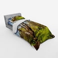 thumbnail image 2 of Ambesonne Nature Bedding Set 3 Pcs, Spring Forest Flowers, Twin, Yellow Blue Brown, 2 of 2