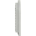 thumbnail image 4 of 32"W x 34"H Round Top Gable Vent (37"W x 39"H Frame Size): Primed, Functional, Rough Sawn Western Red Cedar Gable Vent w/ Brick Mould Face Frame, 4 of 13