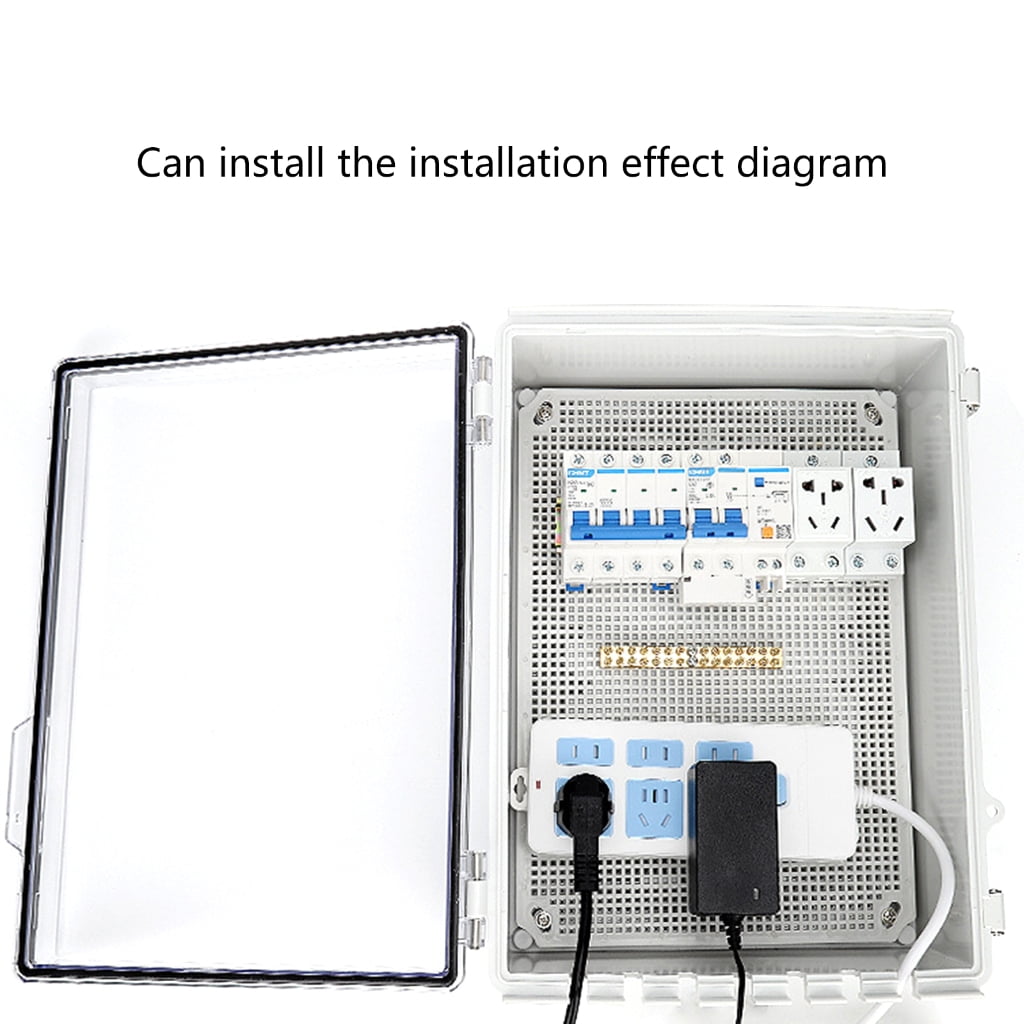 Geemin Customizable Outdoor Electrical Box Reliable Electrical Box Waterproof Dustproof Cover for DIY Projects Easy Mounting