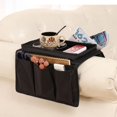 thumbnail image 3 of x Bolsa de almacenamiento colgante, bolsa de almacenamiento para sofá, control remoto de TV, soporte de bolsillo para teléfono celular, bolsa de armario con bandeja para oficina, sofá, control remoto, 3 of 4