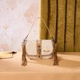 thumbnail image 5 of Wrangler Western Shoulder Bag for Women Vintage Cowgirl Crossbody Purse with Fringe, Tan, 5 of 7
