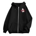 thumbnail image 4 of Certgust Hoodies for Women Womens Letter Print Zip Hoodie Drawstring Casual Sweatshirt Long Sleeve Top with Pockets Oversized Fall Jacket for Layered Everyday Outfits, 4 of 5