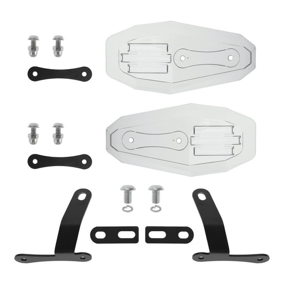 Unique Bargains 1 Set Universal Hand Guard Motorcycles Handguard Cold Protection Windproof Waterproof PC Clear