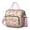 Pink-208, variant on Nature-Inspired Green Frog and Flower Print Insulated Lunch Tote, Large Leakproof Lunch Cooler with Cute Cartoon Mushroom Design for Daily Use