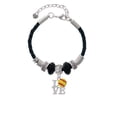 thumbnail image 2 of Delight Jewelry Love with Softball Sister Celtic Knot Leather Bead Bracelet, 7"+2" Extender, 2 of 4
