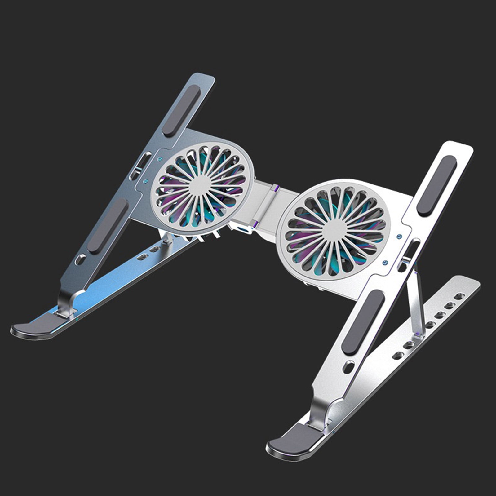 Foldable Laptop Cooling Stand with Double Fans USB Notebook Cooler Pad Holder