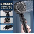 thumbnail image 2 of Black Handheld Showerhead, Handheld Showerhead and Hose Set, 5 Mode Adjustable Shower Head, Metal Shower Head, 2 of 7