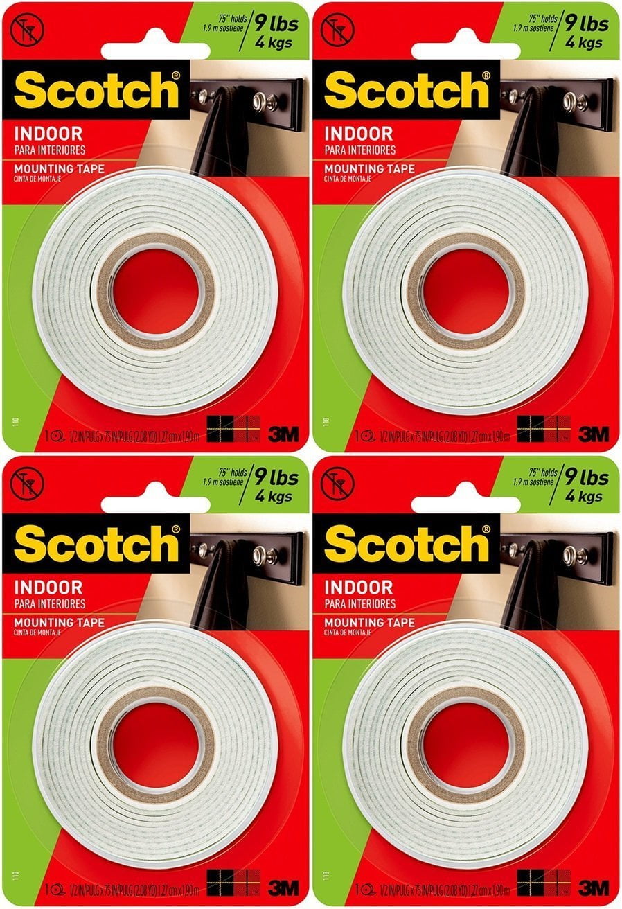 Scotch Mounting Tape 75" Holds up to 9lbs