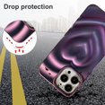 thumbnail image 3 of Compatible with iPhone 12 Pro Max Case 6.7 Inch, Luxury 3D Design Heart Electroplated Water Ripple Case for Women Girls Soft Silicone Shockproof Camera Protective Back Cover-Purple, 3 of 12