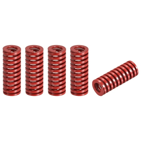 

Die Spring 5 Pack 16mm OD 40mm Long Spiral Stamping Medium Load Die Springs Red