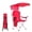 Crimson Red, variant on CycloneSound Portable Folding Camping Chair with Canopy Adjustable Shade for Beach, Camping, and Outdoor Activities