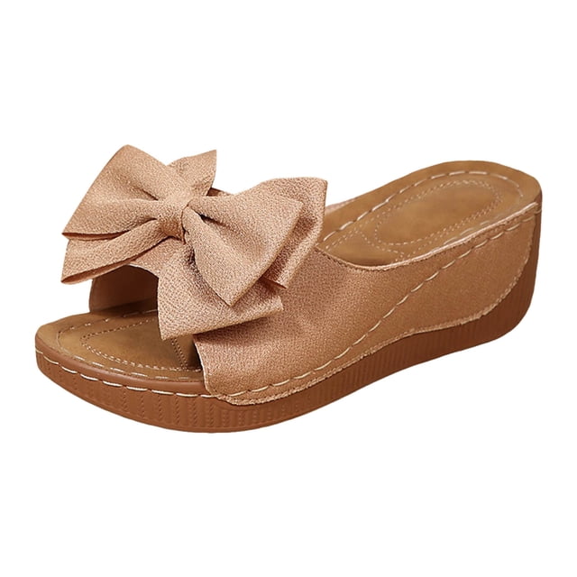 DAFEI Sandales de Plage Sandales Tendance Sandales de Plage pour Dames Chaussures Compensées d'Été Pantoufles pour Femmes Sandales Bohèmes Chaussures Mode